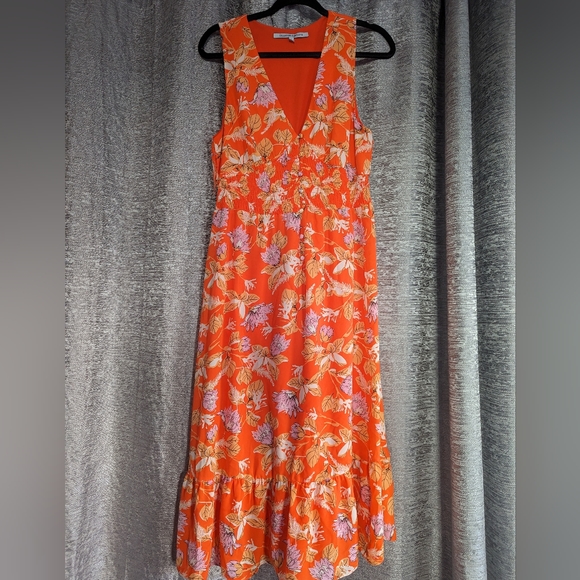 Collective Concepts Smocked Floral Print Midi Dress - Picture 2 of 5